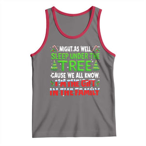 Funny Christmas Tank Top I'm The Gift Family Pajama TS10 Deep Heather Red Print Your Wear