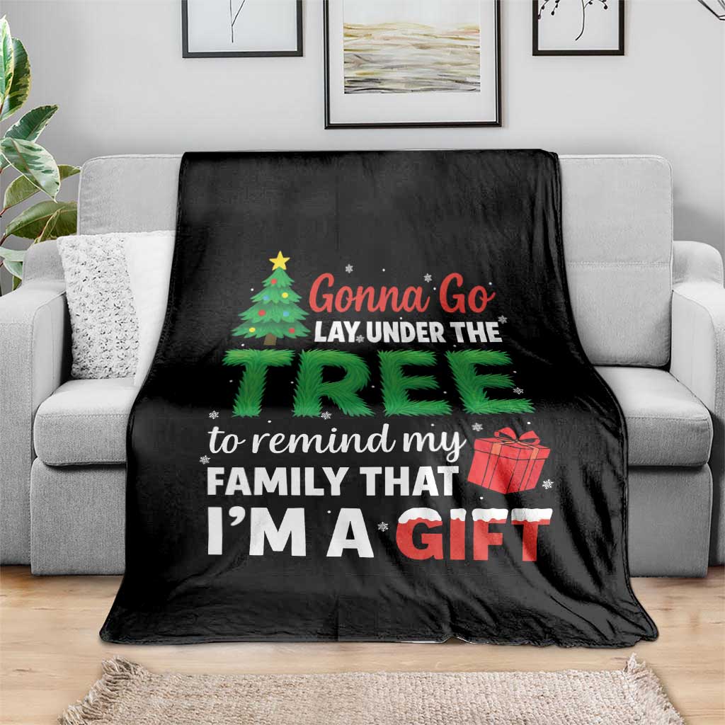 Funny Christmas Throw Blanket Lay Under The Tree Xmas Family Pajama Gift TS10 Print Your Wear