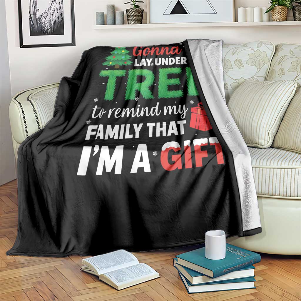 Funny Christmas Throw Blanket Lay Under The Tree Xmas Family Pajama Gift TS10 Print Your Wear