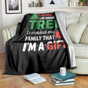 Funny Christmas Throw Blanket Lay Under The Tree Xmas Family Pajama Gift TS10 Print Your Wear