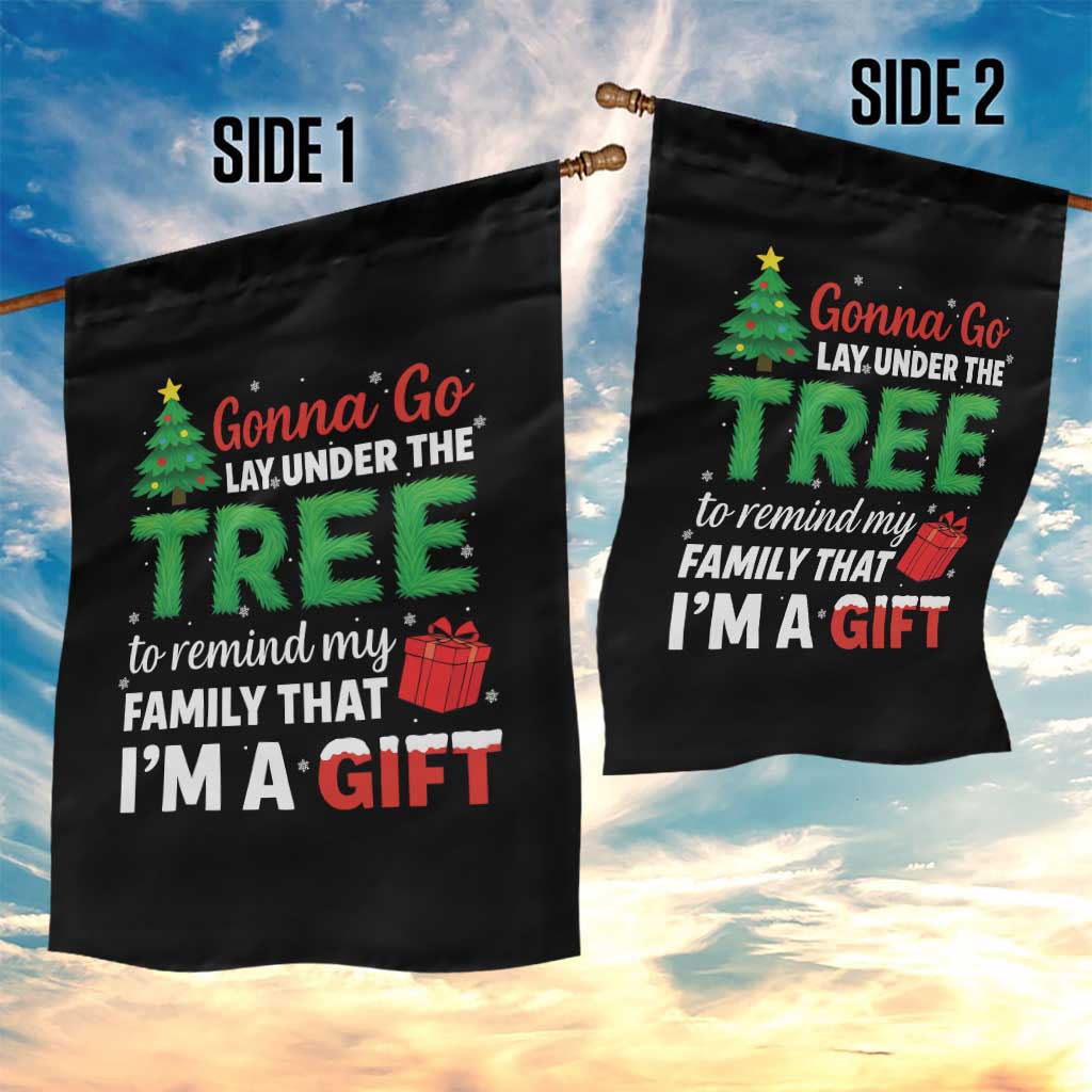 Funny Christmas Garden Flag Lay Under The Tree Xmas Family Pajama Gift TS10 Print Your Wear
