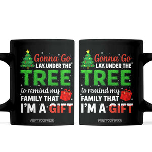 Funny Christmas Coffee Mug Lay Under The Tree Xmas Family Pajama Gift TS10 Black Print Your Wear