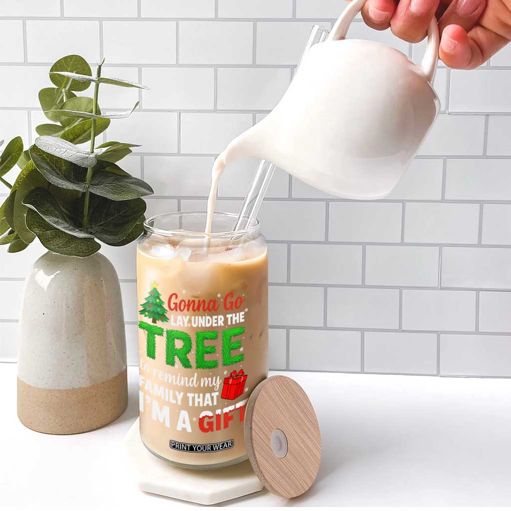 Funny Christmas Glass Can Lay Under The Tree Xmas Family Pajama Gift TS10 Print Your Wear