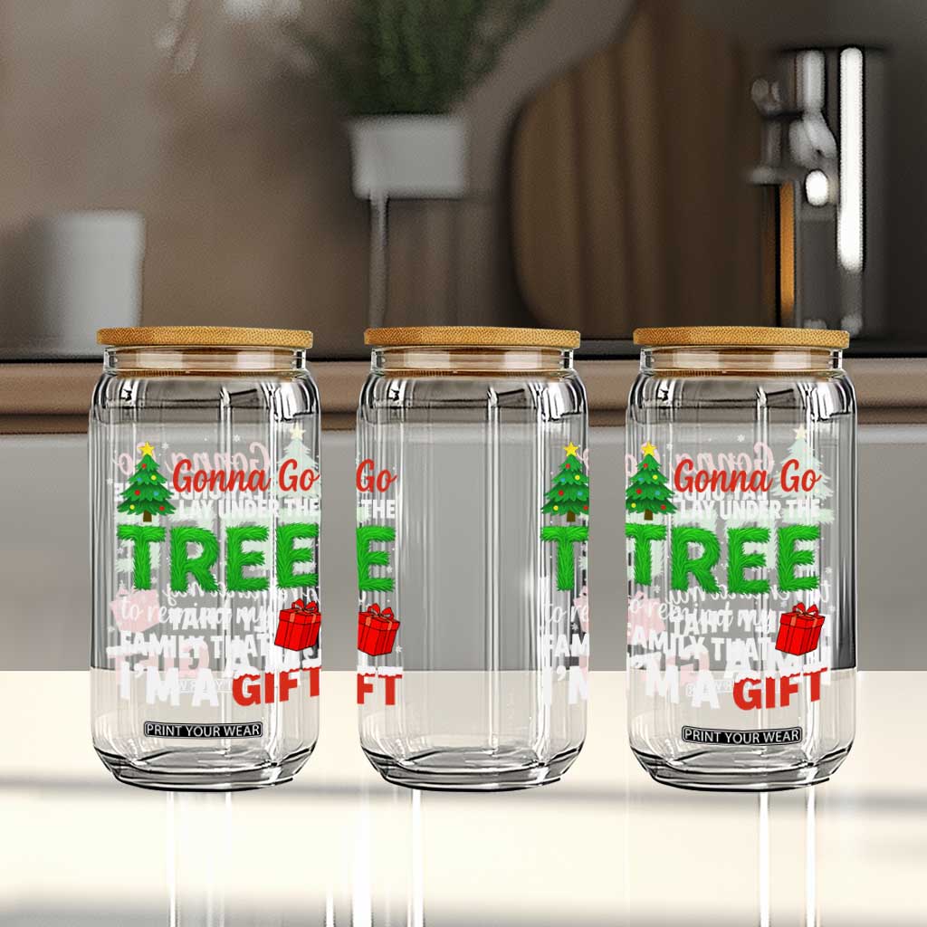 Funny Christmas Glass Can Lay Under The Tree Xmas Family Pajama Gift TS10 Print Your Wear