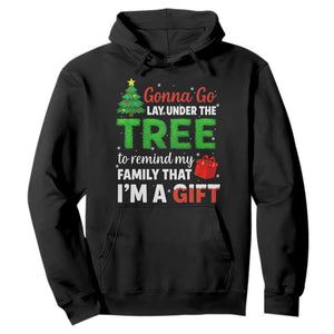 Funny Christmas Hoodie Lay Under The Tree Xmas Family Pajama Gift TS10 Black Print Your Wear
