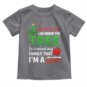 Funny Christmas Toddler T Shirt Lay Under The Tree Xmas Family Pajama Gift TS10 Charcoal Print Your Wear