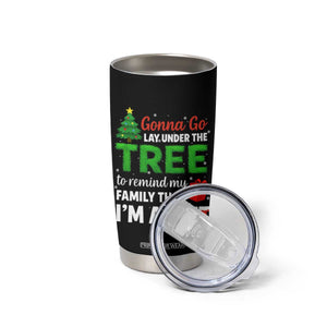 Funny Christmas Tumbler Cup Lay Under The Tree Xmas Family Pajama Gift TS10 Print Your Wear