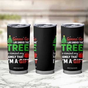 Funny Christmas Tumbler Cup Lay Under The Tree Xmas Family Pajama Gift TS10 Print Your Wear