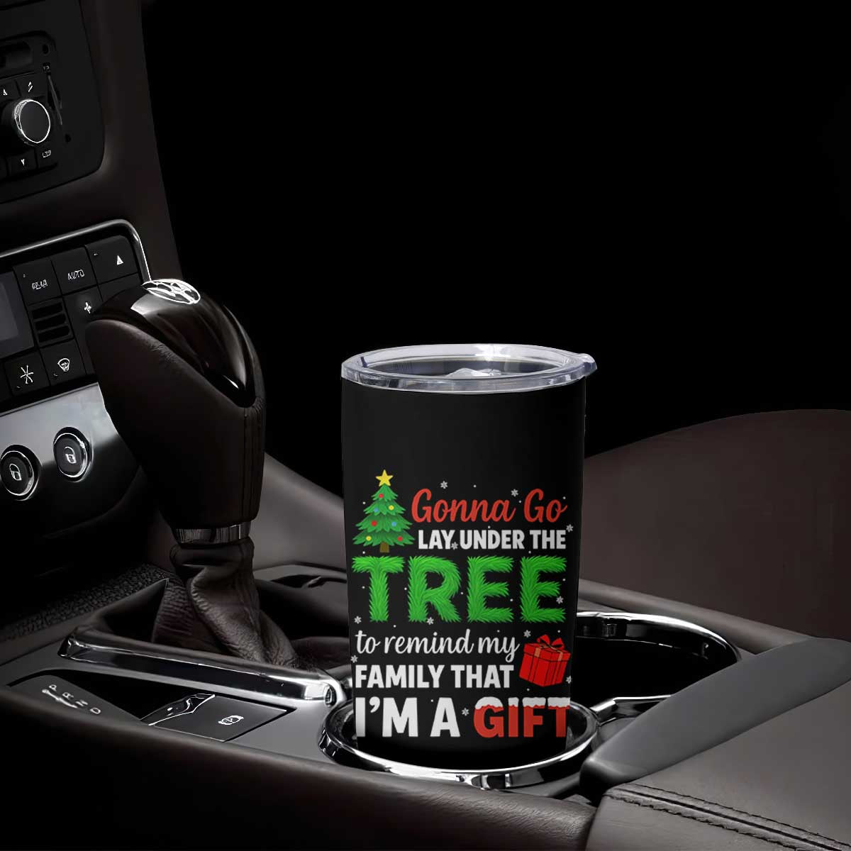 Funny Christmas Tumbler Cup Lay Under The Tree Xmas Family Pajama Gift TS10 Print Your Wear
