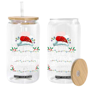 Being Related To Me Funny Christmas Glass Can Family Xmas Pajamas TS10 Print Your Wear