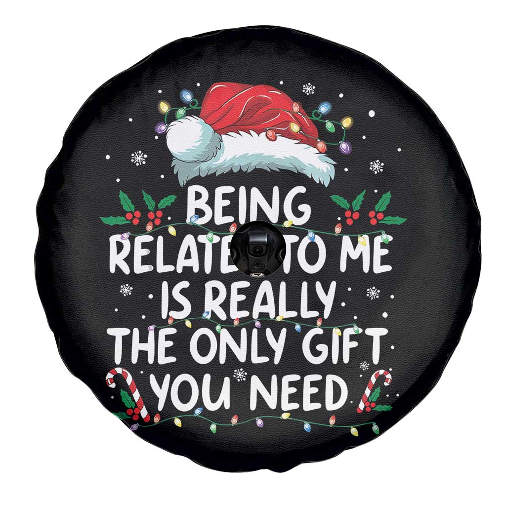 Being Related To Me Funny Christmas Spare Tire Cover Family Xmas Pajamas TS10 Print Your Wear