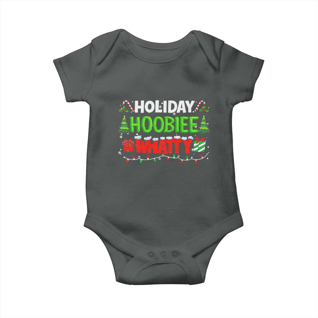 Holiday Hoobie Whatty Baby Onesie Funny Christmas Movie TS10 Dark Heather Print Your Wear