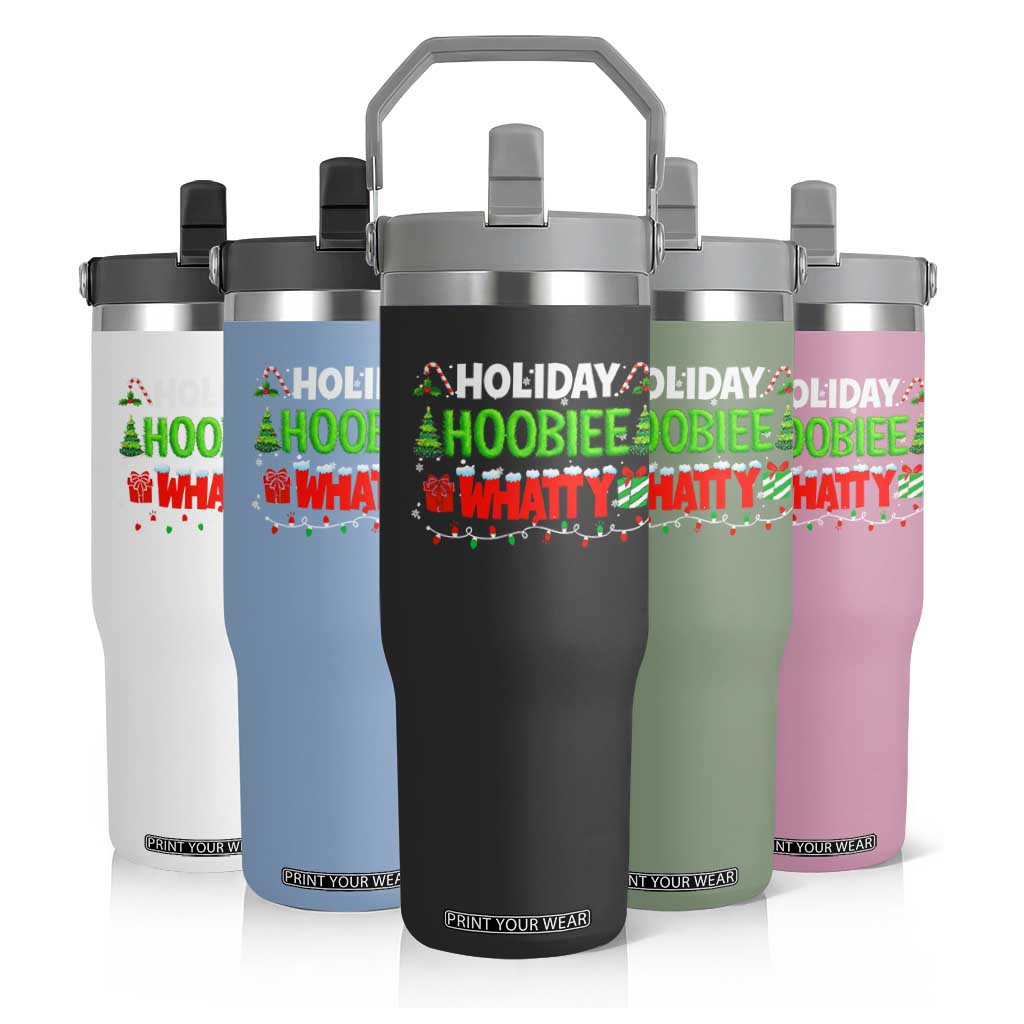 Holiday Hoobie Whatty Flip Straw Tumbler Funny Christmas Movie TS10 Print Your Wear