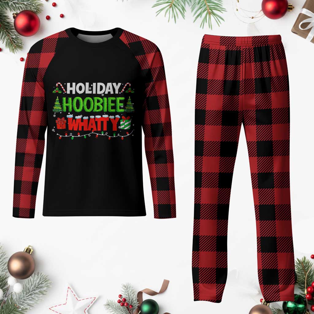 Holiday Hoobie Whatty Plaid Pajama Set Funny Christmas Movie TS10 Buffalo Plaid Print Your Wear