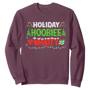 Holiday Hoobie Whatty Sweatshirt Funny Christmas Movie TS10 Maroon Print Your Wear