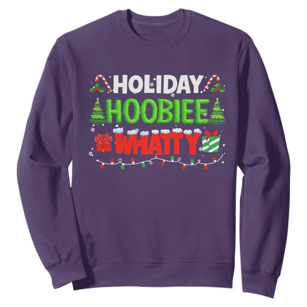 Holiday Hoobie Whatty Sweatshirt Funny Christmas Movie TS10 Purple Print Your Wear