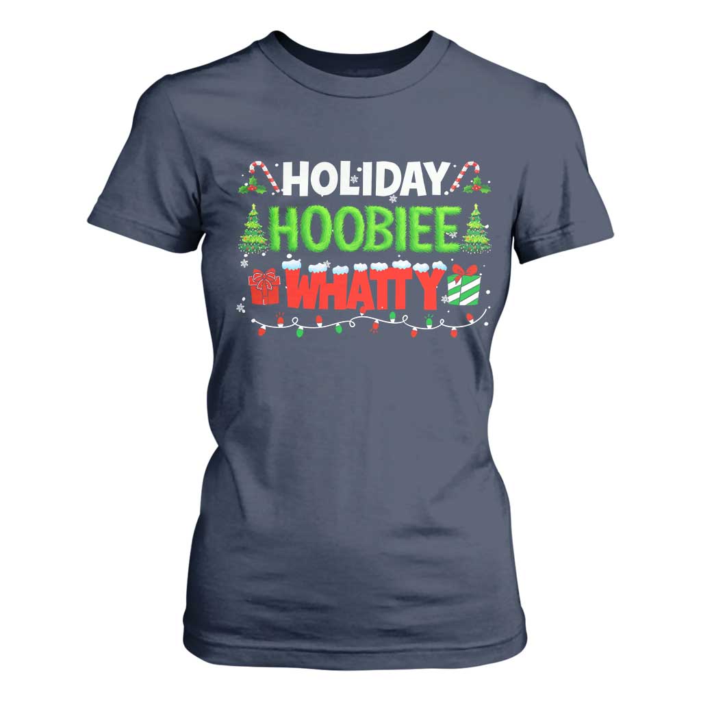 Holiday Hoobie Whatty T Shirt For Women Funny Christmas Movie TS10 Navy Print Your Wear