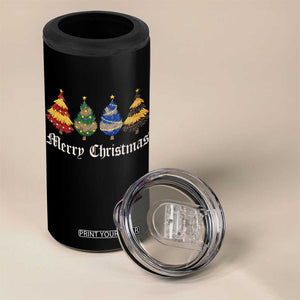 Christmas Tree 4 in 1 Can Cooler Tumbler Retro Wizard Trees Magical Cute Family Pajama TS10 Print Your Wear