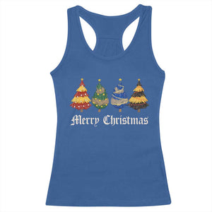 Christmas Tree Racerback Tank Top Retro Wizard Trees Magical Cute Family Pajama TS10 Royal Blue Print Your Wear