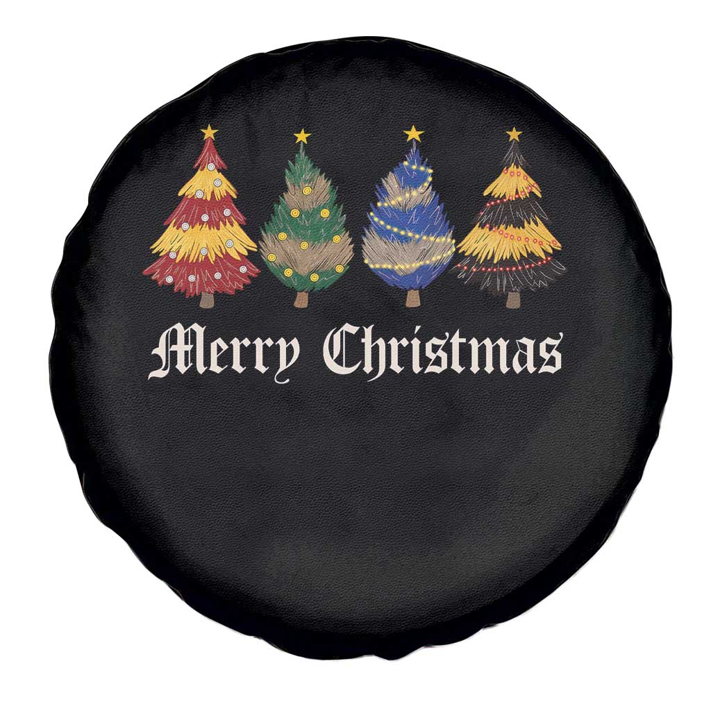 Christmas Tree Spare Tire Cover Retro Wizard Trees Magical Cute Family Pajama TS10 Print Your Wear