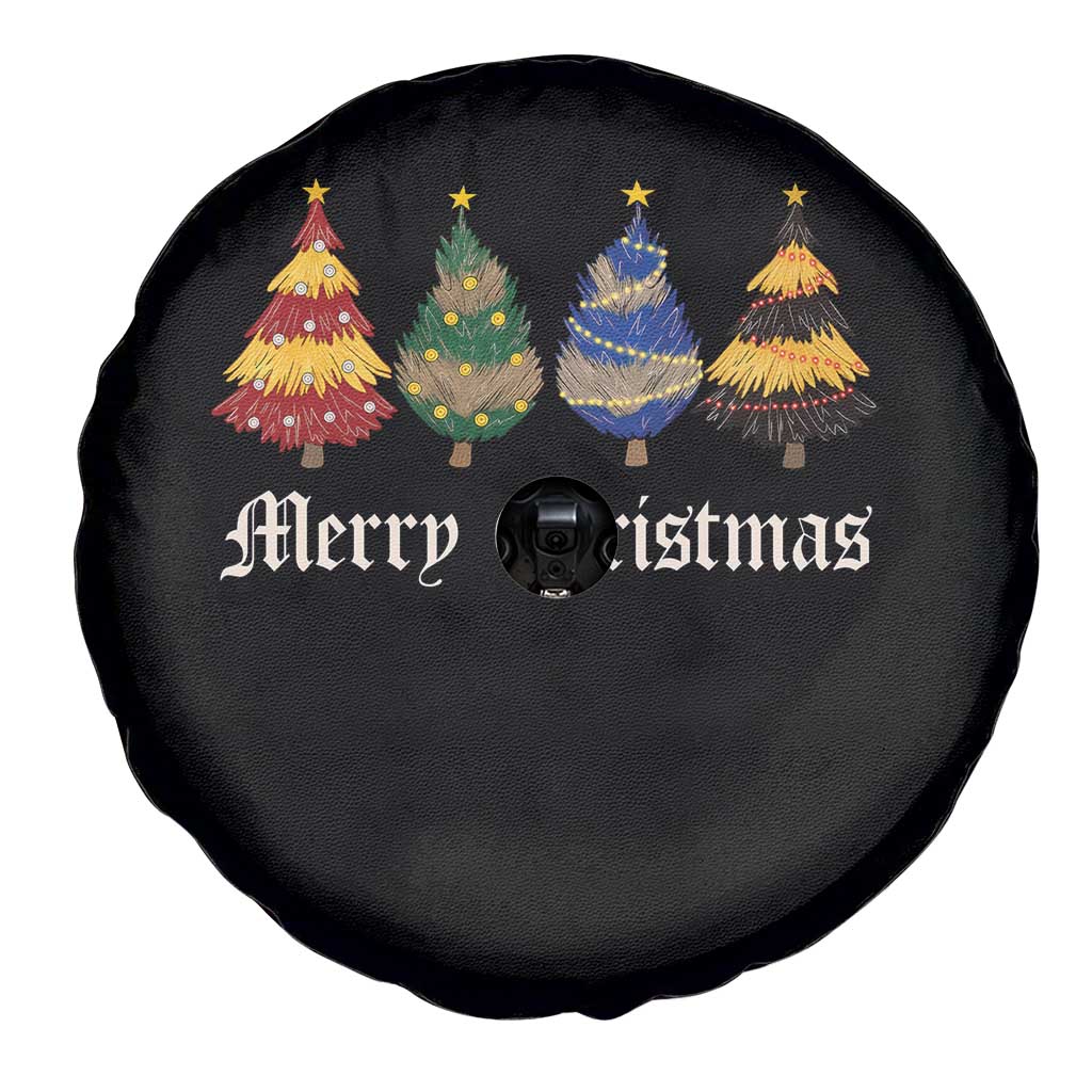 Christmas Tree Spare Tire Cover Retro Wizard Trees Magical Cute Family Pajama TS10 Print Your Wear