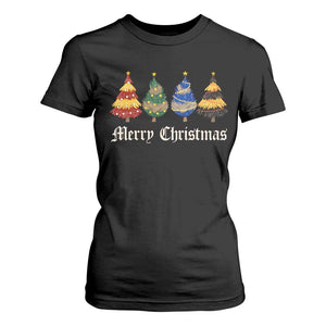 Christmas Tree T Shirt For Women Retro Wizard Trees Magical Cute Family Pajama TS10 Black Print Your Wear