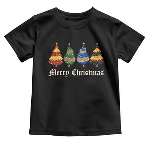 Christmas Tree Toddler T Shirt Retro Wizard Trees Magical Cute Family Pajama TS10 Black Print Your Wear