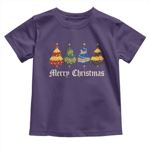 Christmas Tree Toddler T Shirt Retro Wizard Trees Magical Cute Family Pajama TS10 Purple Print Your Wear