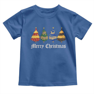 Christmas Tree Toddler T Shirt Retro Wizard Trees Magical Cute Family Pajama TS10 Royal Blue Print Your Wear