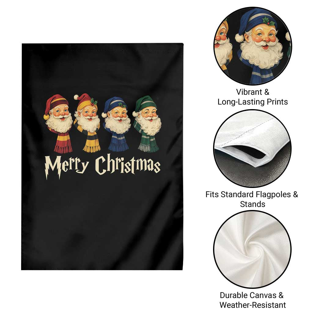 Merry Christmas Santa Garden Flag Vintage Wizard Holiday Season Cute Family Pajama TS10 Print Your Wear