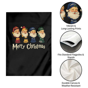 Merry Christmas Santa Garden Flag Vintage Wizard Holiday Season Cute Family Pajama TS10 Print Your Wear
