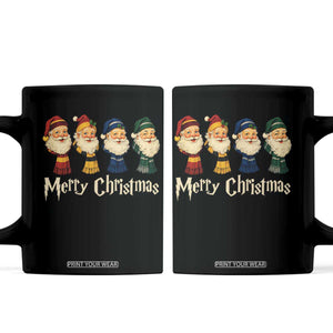 Merry Christmas Santa Coffee Mug Vintage Wizard Holiday Season Cute Family Pajama TS10 Black Print Your Wear