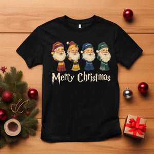 Merry Christmas Santa T Shirt Vintage Wizard Holiday Season Cute Family Pajama TS10 Black Print Your Wear