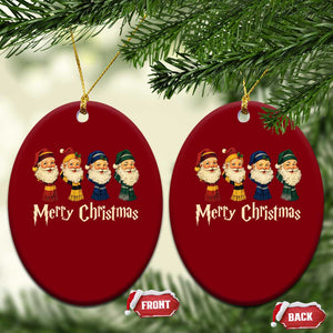 Merry Christmas Santa Ceramic Ornament Vintage Wizard Holiday Season Cute Family Pajama TS10 Print Your Wear
