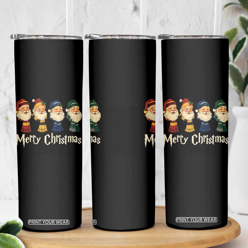 Merry Christmas Santa Skinny Tumbler Vintage Wizard Holiday Season Cute Family Pajama TS10 Print Your Wear