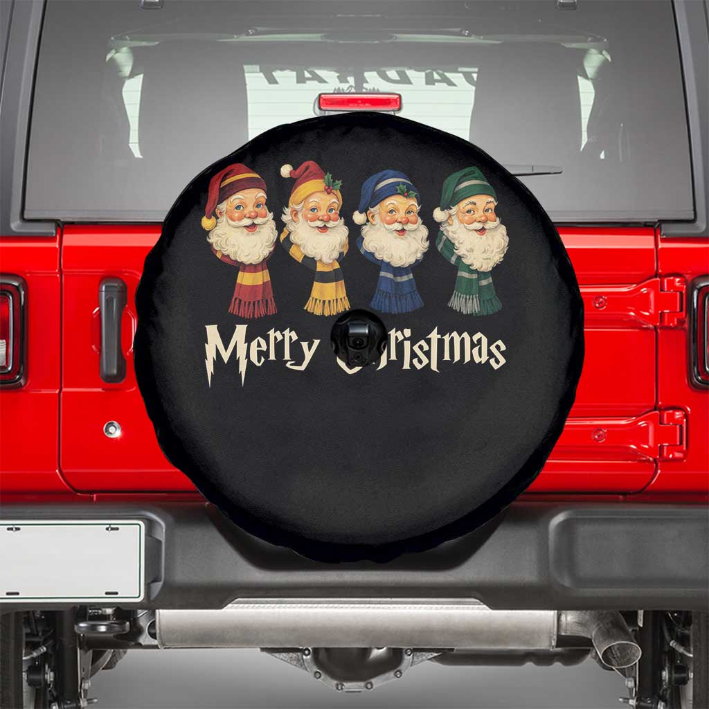 Merry Christmas Santa Spare Tire Cover Vintage Wizard Holiday Season Cute Family Pajama TS10 Black Print Your Wear