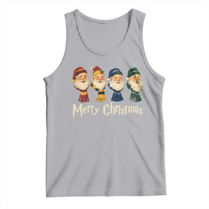Merry Christmas Santa Tank Top Vintage Wizard Holiday Season Cute Family Pajama TS10 Athletic Heather Print Your Wear