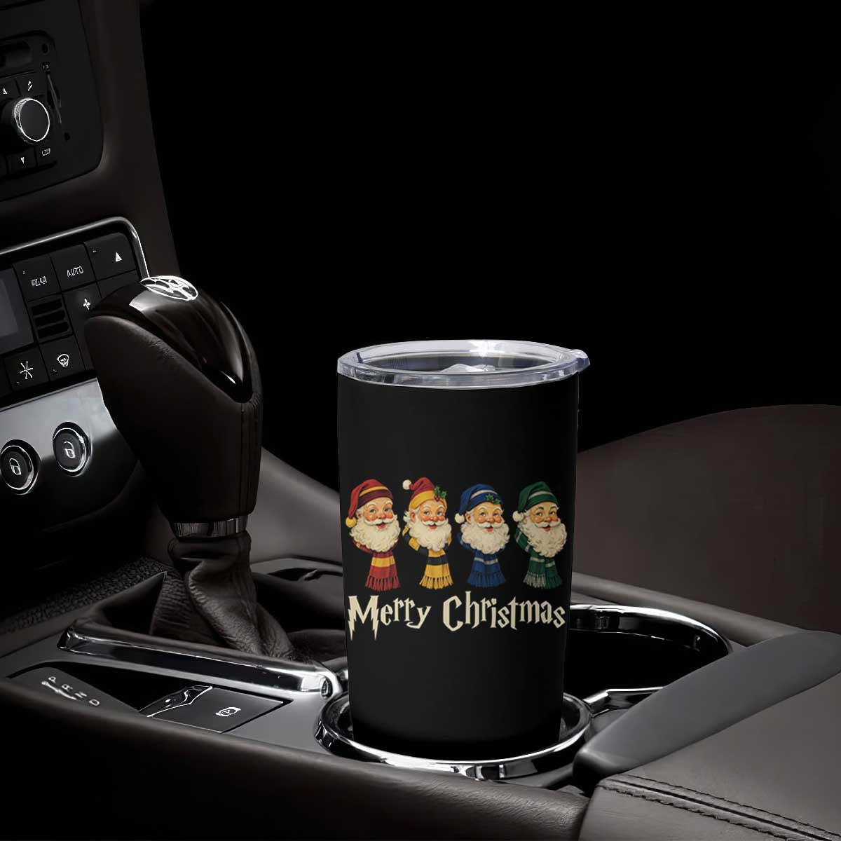 Merry Christmas Santa Tumbler Cup Vintage Wizard Holiday Season Cute Family Pajama TS10 Print Your Wear