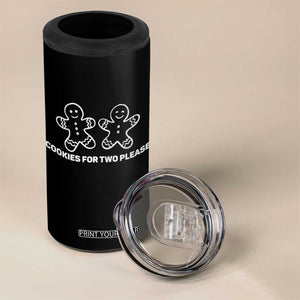 Cookies For Two Please Pregnancy Announcement Christmas 4 in 1 Can Cooler Tumbler TS10 Print Your Wear
