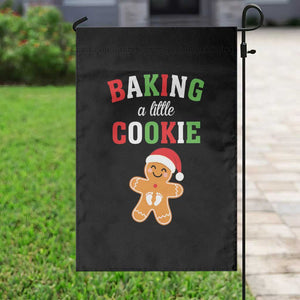 Christmas Pregnant Garden Flag Baking A Little Cookie Maternity Pregnancy Announcement TS10 Print Your Wear