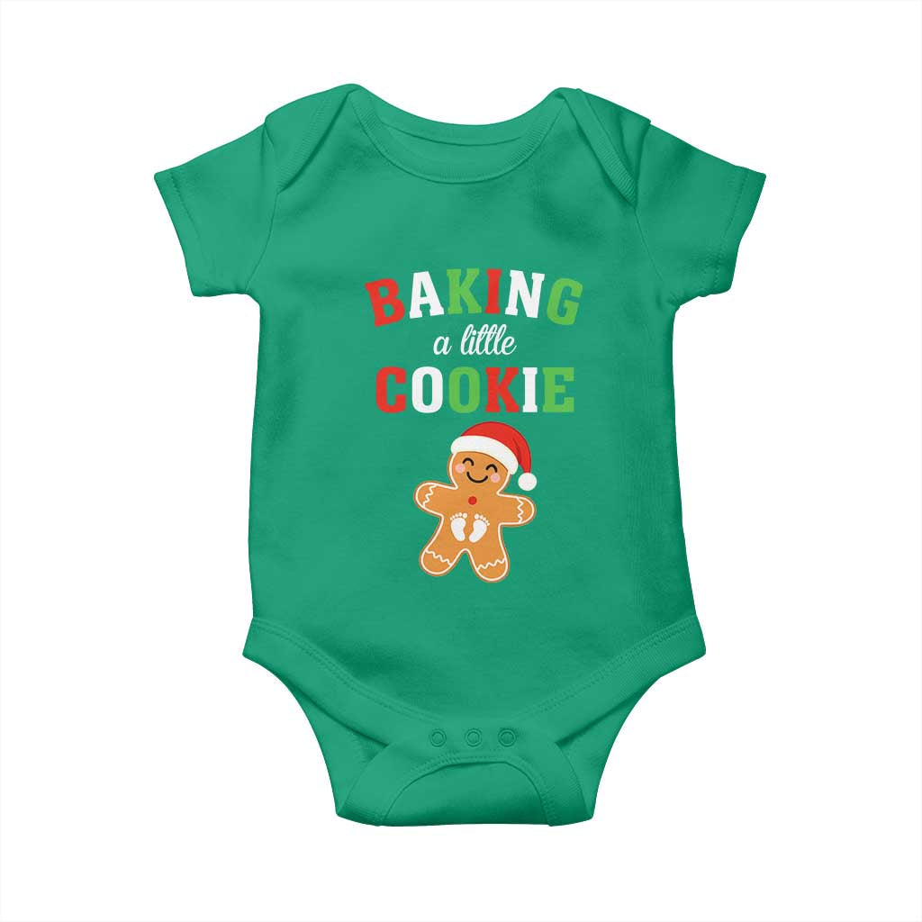 Christmas Pregnant Baby Onesie Baking A Little Cookie Maternity Pregnancy Announcement TS10 Irish Green Print Your Wear