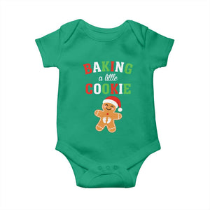 Christmas Pregnant Baby Onesie Baking A Little Cookie Maternity Pregnancy Announcement TS10 Irish Green Print Your Wear