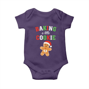 Christmas Pregnant Baby Onesie Baking A Little Cookie Maternity Pregnancy Announcement TS10 Purple Print Your Wear