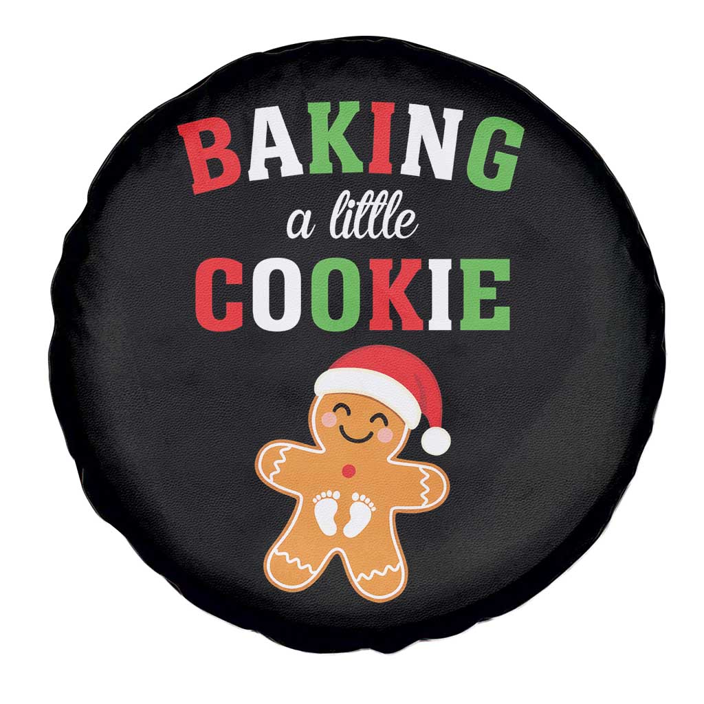 Christmas Pregnant Spare Tire Cover Baking A Little Cookie Maternity Pregnancy Announcement TS10 Print Your Wear