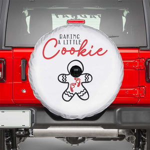 Christmas Pregnant Spare Tire Cover Baking A Little Cookie Maternity Gingerbread TS10 White Print Your Wear