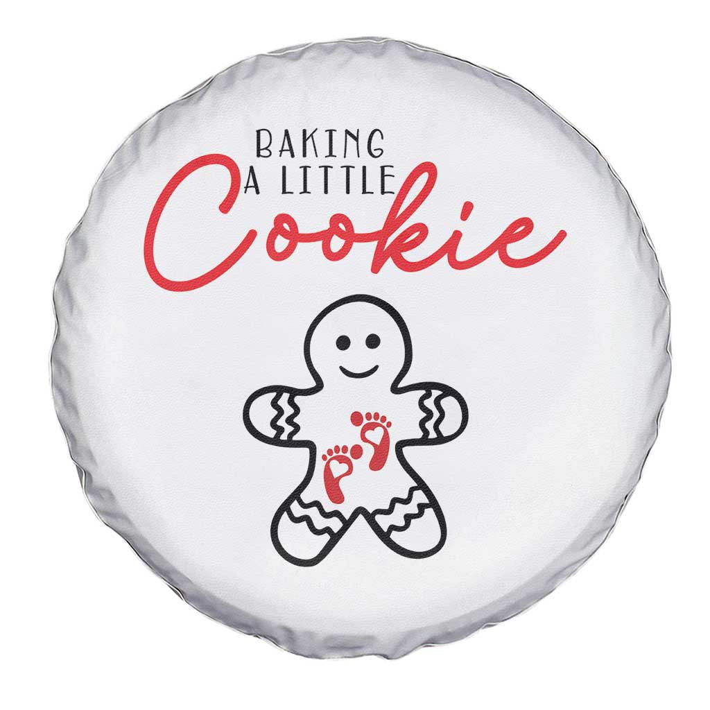 Christmas Pregnant Spare Tire Cover Baking A Little Cookie Maternity Gingerbread TS10 Print Your Wear