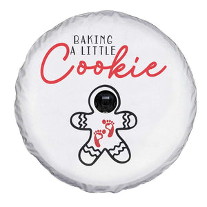 Christmas Pregnant Spare Tire Cover Baking A Little Cookie Maternity Gingerbread TS10 Print Your Wear