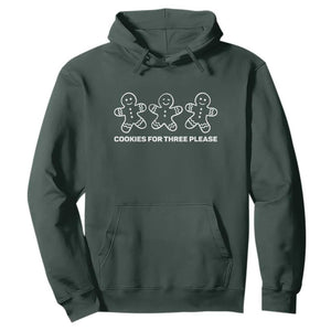 Cookies For Three Please Pregnancy Announcement Christmas Hoodie - Print Your Wear