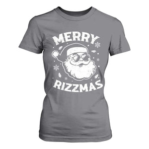 Funny Christmas Santa Claus T Shirt For Women Merry Rizzmas Kids Teens School TS10 Charcoal Print Your Wear