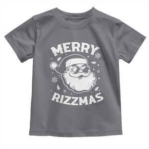 Funny Christmas Santa Claus Toddler T Shirt Merry Rizzmas Kids Teens School TS10 Charcoal Print Your Wear